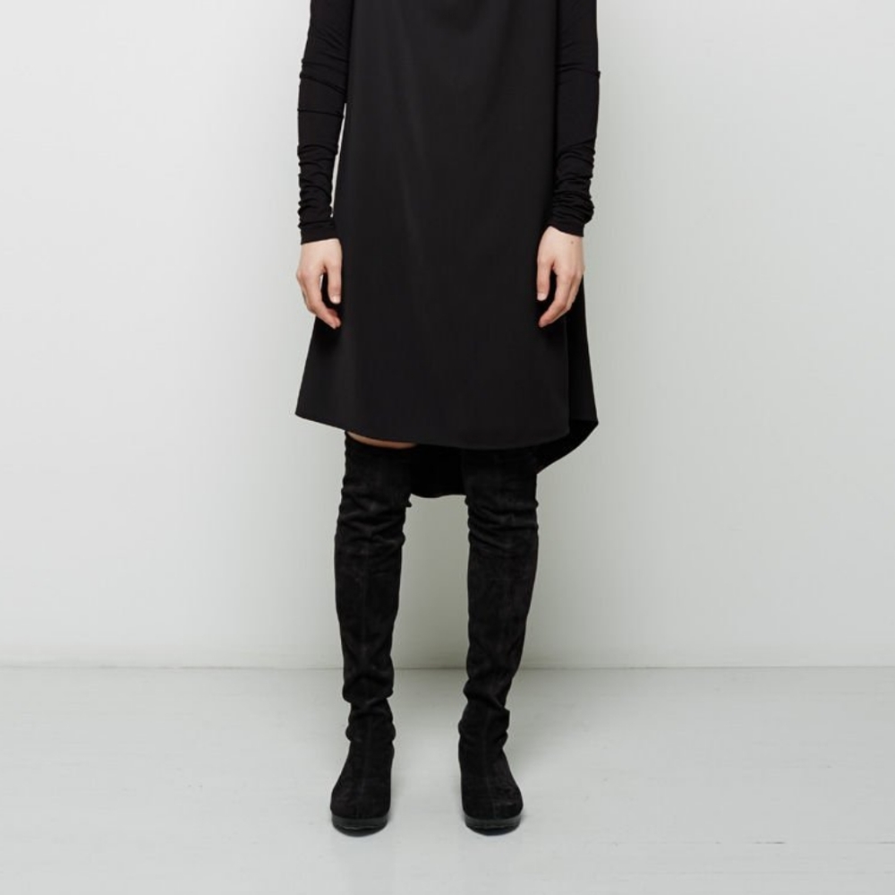 Robert Clergerie Over the knee suede boots.